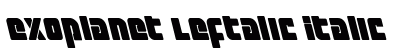 Exoplanet Leftalic Italic preview