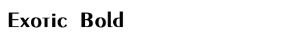 Exotic Bold preview