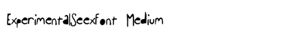 ExperimentalSeexFont Medium preview