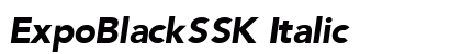 ExpoBlackSSK Italic preview