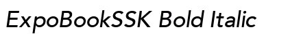 ExpoBookSSK Bold Italic Preview