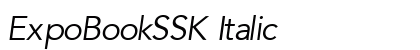 ExpoBookSSK Italic preview