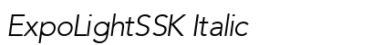 ExpoLightSSK Italic preview