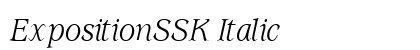 ExpositionSSK Italic preview