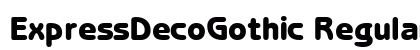 ExpressDecoGothic Regular preview