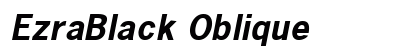 EzraBlack Oblique preview