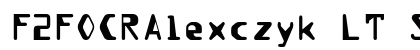 F2FOCRAlexczyk LT Std Regular Regular preview