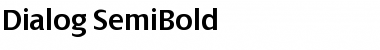 Dialog SemiBold Font