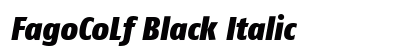 FagoCoLf Black Italic Preview