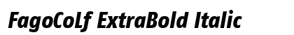 FagoCoLf ExtraBold Italic preview