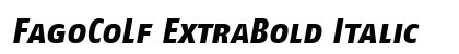 FagoCoLf ExtraBold Italic preview