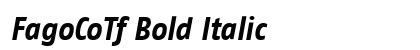 FagoCoTf Bold Italic Preview