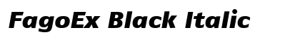 FagoEx Black Italic Preview