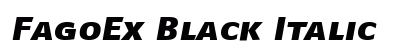 FagoEx Black Italic Preview