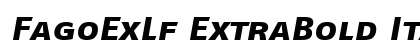 FagoExLf ExtraBold Italic preview