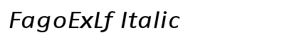 FagoExLf Italic Preview