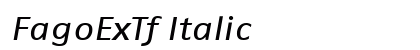 FagoExTf Italic Preview