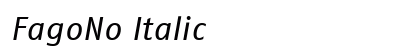FagoNo Italic Preview