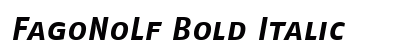 FagoNoLf Bold Italic Preview