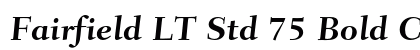 Fairfield LT Std 75 Bold Caption Preview