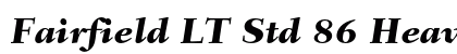 Fairfield LT Std 86 Heavy Italic Preview