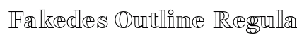 Fakedes Outline Regular Preview
