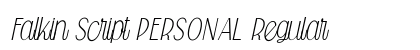Falkin Script PERSONAL Regular preview