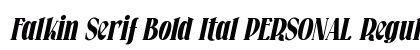 Falkin Serif Bold Ital PERSONAL Regular preview