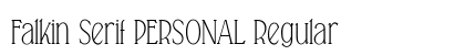 Falkin Serif PERSONAL Regular preview