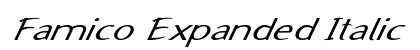Famico Expanded Italic Preview
