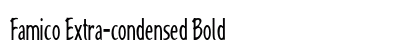 Famico Extra-condensed Bold Preview