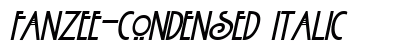 Fanzee-Condensed Italic Preview