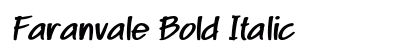 Faranvale Bold Italic Preview