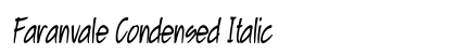 Faranvale Condensed Italic Preview