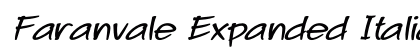 Faranvale Expanded Italic Preview