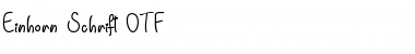Download Einhorn Schrift Font