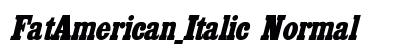 FatAmerican_Italic Normal preview