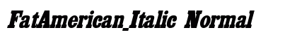 FatAmerican_Italic Normal preview