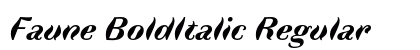 Faune BoldItalic Regular preview