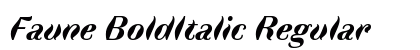 Faune BoldItalic Regular preview
