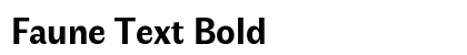 Faune Text Bold preview