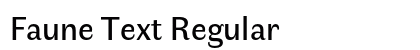 Faune Text Regular preview