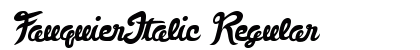 FauquierItalic Regular preview