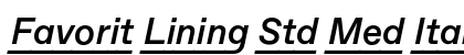 Favorit Lining Std Med Italic preview