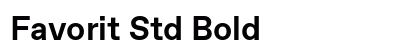Favorit Std Bold Preview