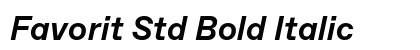 Favorit Std Bold Italic Preview