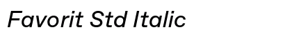Favorit Std Italic preview