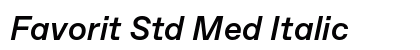 Favorit Std Med Italic preview