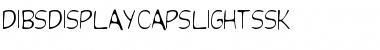 DibsDisplayCapsLightSSK Regular Font