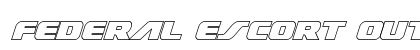 Federal Escort Outline Italic Italic preview